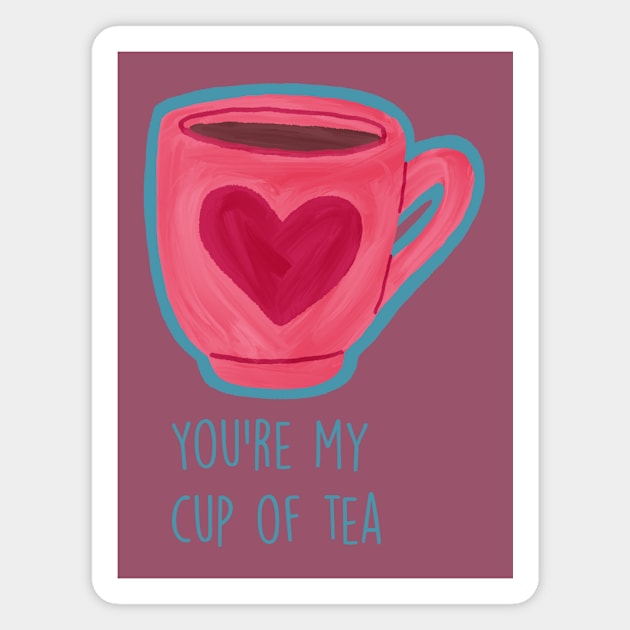 Cup of tea Magnet by Khaydesign